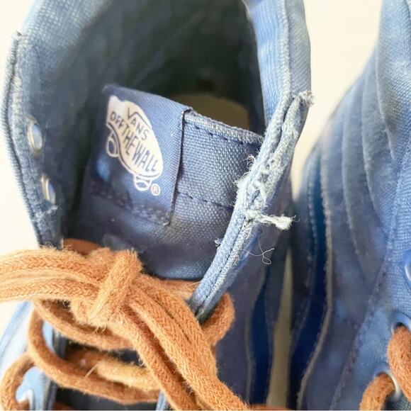 Vans Blue Lace Up Sneaker Men 7 and Women 8.5 - Picture 5 of 10